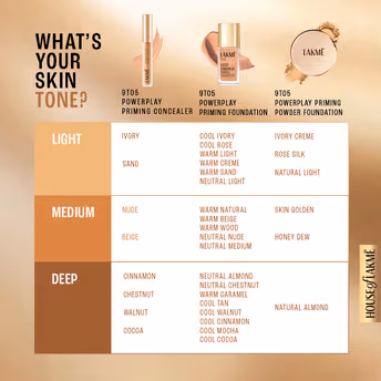 Lakme 9 To 5 - Powerplay Priming Foundation - C140 - COOL ROSE