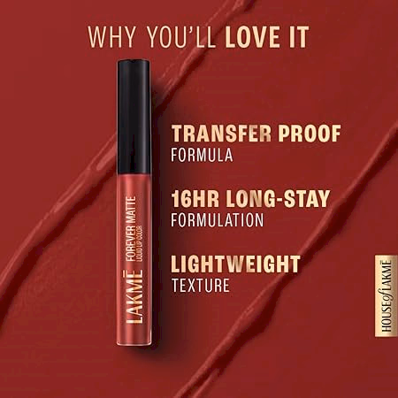 Lakme Forever - Matte Liquid Lip Color  - Pink Glam