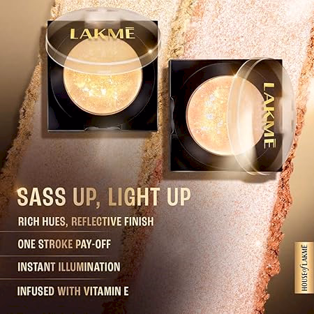 LAKME - GLITTERATI MARBLE HIGHLIGHTER - GOLD GODDESS