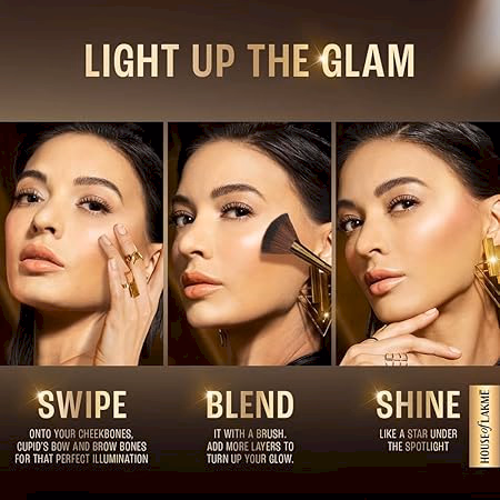 LAKME - GLITTERATI MARBLE HIGHLIGHTER - SHIMMER ROSE