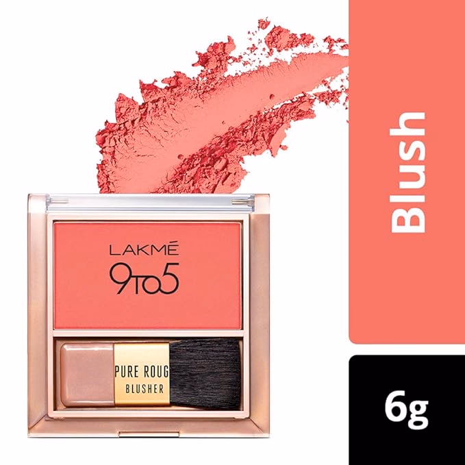 LAKME  9 TO 5 - PURE ROUGE BLUSHER - CORAL PUNCH