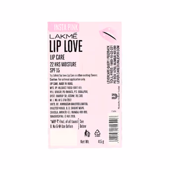Lakme Lip Love Lip Balm  - Insta Pink