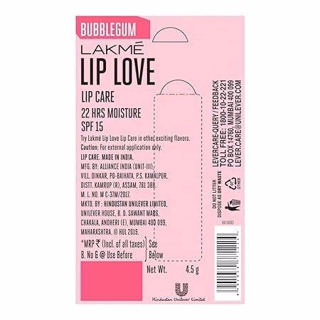 Lakme - Lip Love Gelato Chapstick - Bubblegum