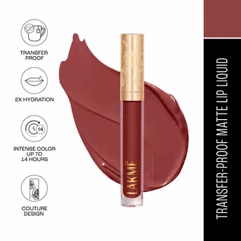 Lakme Rouge Bloom Matte Lip Liquid - Tender Tulip 303