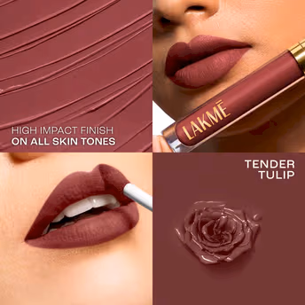 Lakme Rouge Bloom Matte Lip Liquid - Tender Tulip 303