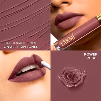 Lakme Rouge Bloom Matte Lip Liquid - Power Petal 304