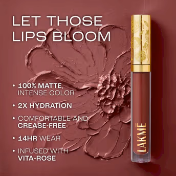 Lakme Rouge Bloom Matte Lip Liquid - ORCHID OOMPH 203