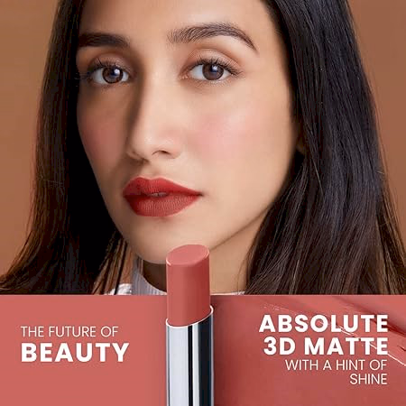 Lakme Unreal 3D Slim Bullet Lipstick, Matte Finish, British Brown