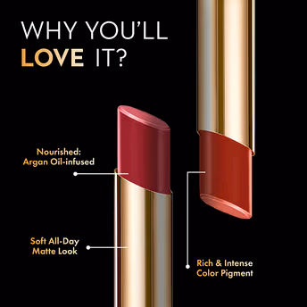Lakme Glitterati Collection Shine Lipstick - Sand Nude