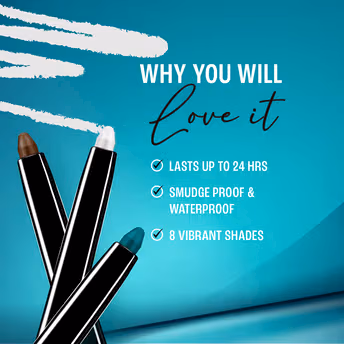 Lakme  Eyeconic Kajal  Deep Black - Matte Finish