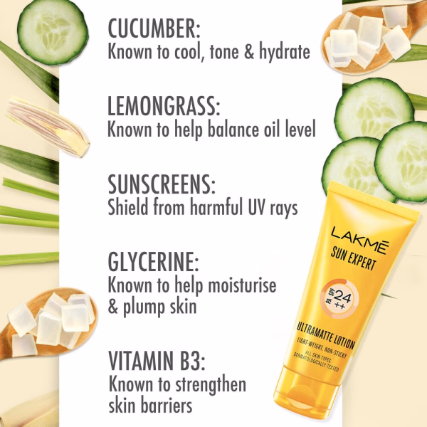 LAKME - SUN EXPERT SPF 25 PA++ ULTRA MATTE - LOTION SUNSCREEN