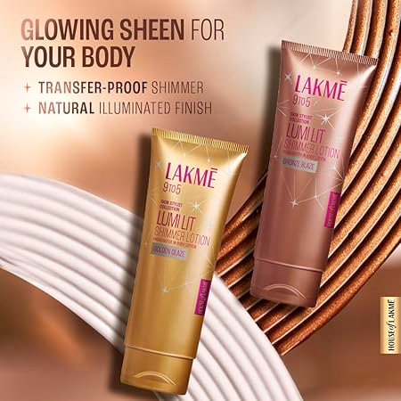 LAKME - LUMI LIT LOTION BODY HIGHLIGHTER & STROBE CREAM - GOLD GLAZE