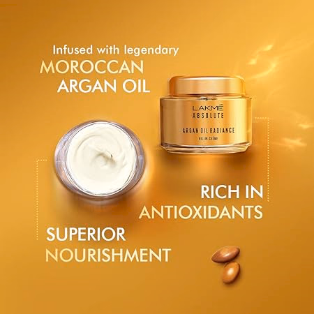 Lakme - Absolute Argan Oil Radiance Overnight Oil-In-Creme SPF 30 PA++ - CREAM