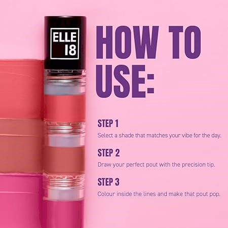 Elle 18 Lit Lip Stack Liquid Lipstick - Prom Night