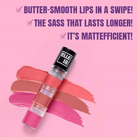 Elle 18 Lit Lip Stack Liquid Lipstick - Prom Night