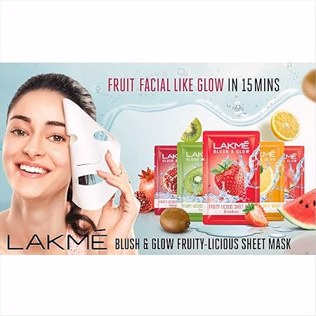 Lakme Blush & Glow - Strawberry - Sheet Mask