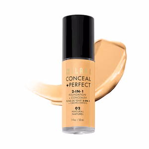 MILANI CONCEAL + PERFECT 2-IN-1 FOUNDATION + CONCEALER - 02 NATURAL