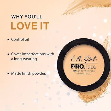 L.A. Girl - Creamy Natural - HD PRO Face Pressed Powder