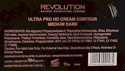 Makeup Revolution - Medium Dark - HD Pro Powder Contour Palette