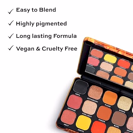 Makeup Revolution - Fire - Forever Flawless - Eyeshadow Palette-18 Smooth & Rich Shade