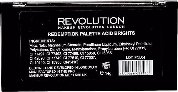 Makeup Revolution Redemption Palette 12 Acid Brights
