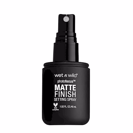 Wet n Wild - Black - Photofocus - Natural Finish Setting Spray