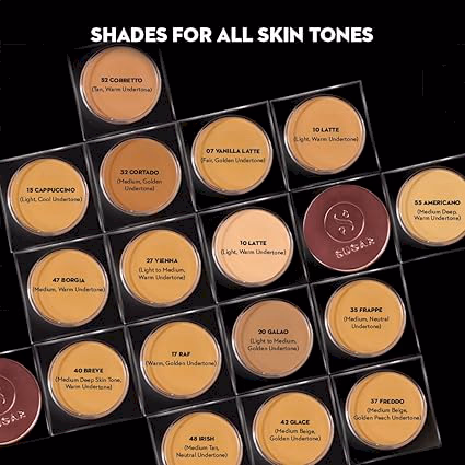 SUGAR Cosmetics Mettle Cream To Powder Foundation - 07 Vanilla Latte