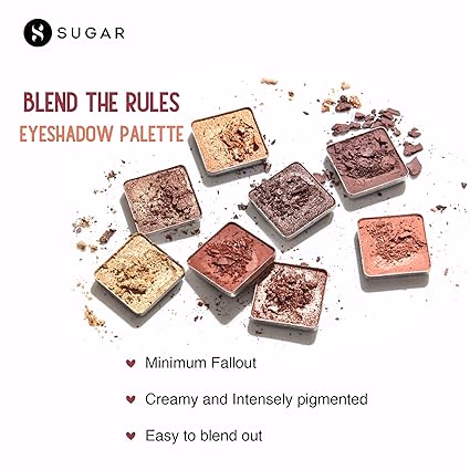 SUGAR Cosmetics Blend The Rules Matte Eyeshadow Palette - 06 Starlight