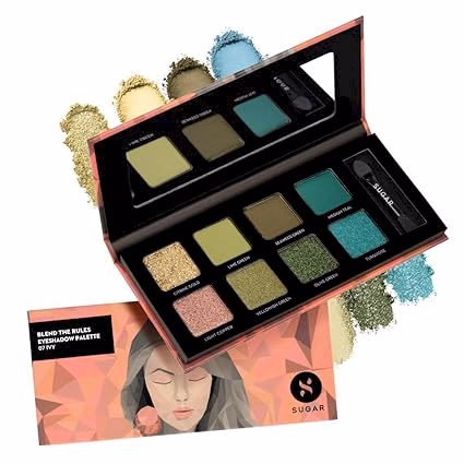 SUGAR Cosmetics Blend The Rules Matte Eyeshadow Palette - 07 Ivy