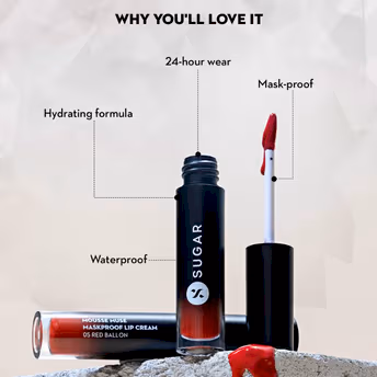 SUGAR Mousse Muse Maskproof Lip Cream - 04 Water Lillies, Duo