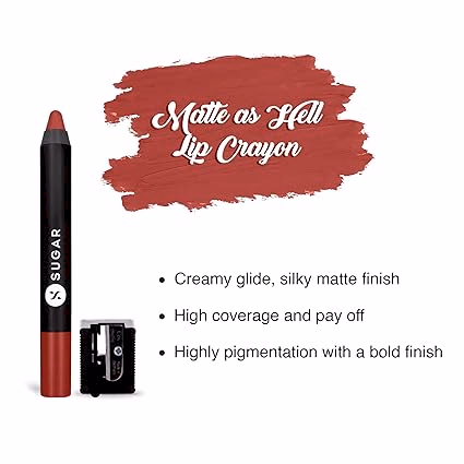 Sugar - Jackie Brown - Matte As Hell Crayon Lipstick