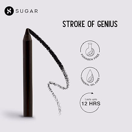 Sugar - Back To Black - Stroke Of Genius Heavy Duty Kohl With Free Sharpener