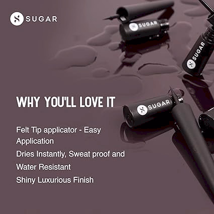 SUGAR Gloss Boss 24HR Eyeliner - 01 Back In Black