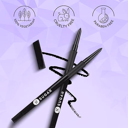 SUGAR Twist And Shout Fadeproof Kajal - 01 Black Velvet