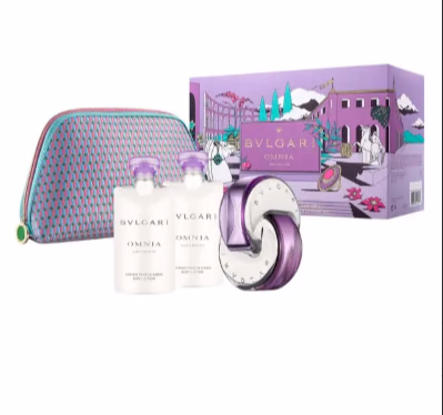BVLGARI - Omnia Amethyste Set (Eau de Toilette 65 ml + Body Lotion 2 x 75 ml + Pouch)