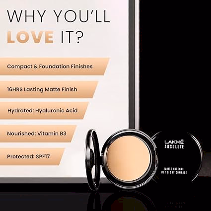 LAKME Showstopper Unreal Dual Cover Natural Pressed Powder