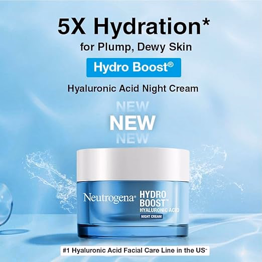 Neutrogena Hydro Boost Hyaluronic Acid Night Cream & Moisturizer