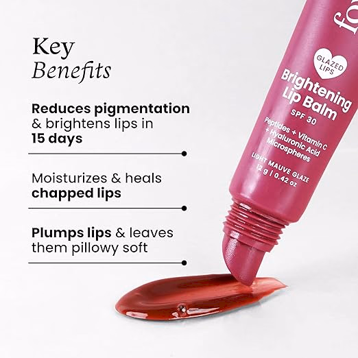 Foxtale Brightening Lip Balm - Light Mauve GLAZE