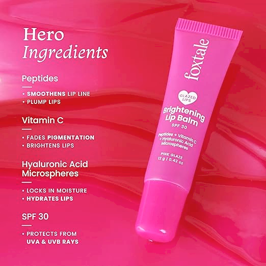 Foxtale Brightening Lip Balm - Light Mauve GLAZE