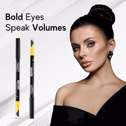 Recode - Black - Turning Heads - Crayon Gel Eyeliner Cum Kajal Pencil