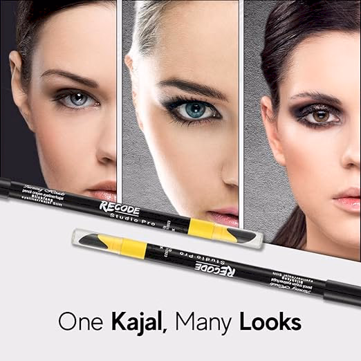 Recode - Black - Turning Heads - Crayon Gel Eyeliner Cum Kajal Pencil