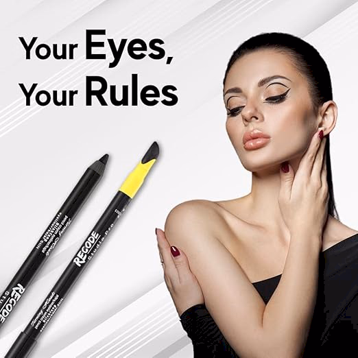 Recode - Black - Turning Heads - Crayon Gel Eyeliner Cum Kajal Pencil