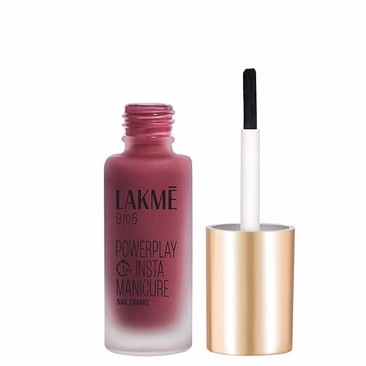 Lakme 9to5 Powerplay Insta-Manicure Nail Enamel - Sangria Sunset