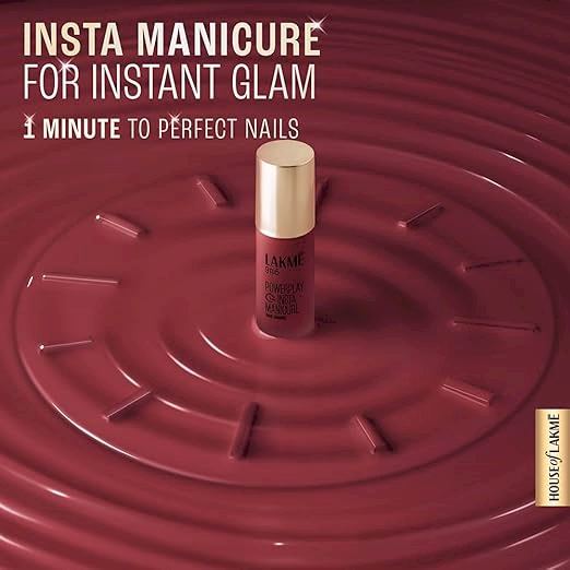 Lakme 9to5 Powerplay Insta-Manicure Nail Enamel - Sangria Sunset