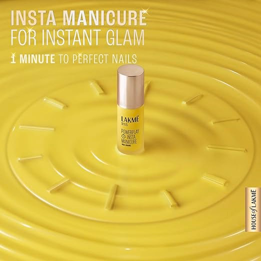 Lakme 9to5 Powerplay Insta-Manicure Nail Enamel - Lemon Burst