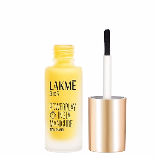 Lakme 9to5 Powerplay Insta-Manicure Nail Enamel - Lemon Burst