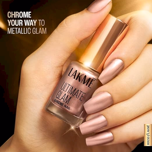 Lakme Ultimate Glam Chrome Nail Paint - CH1 Copper