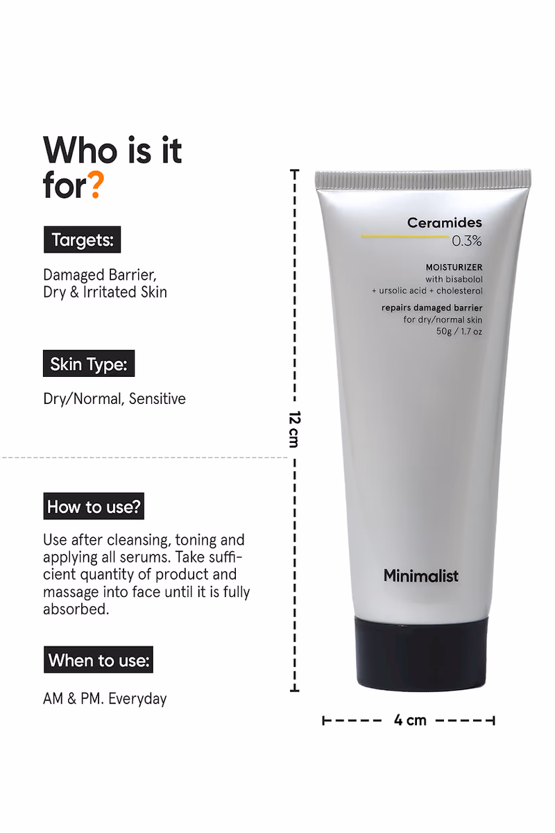 Minimalist - Ceramides 0.3% + Madecassoside - Moisturizer
