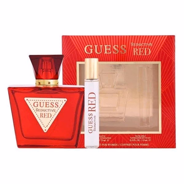 Guess - Seductive Red - Eau De Toilette + Travel Spray - Women Gift Set