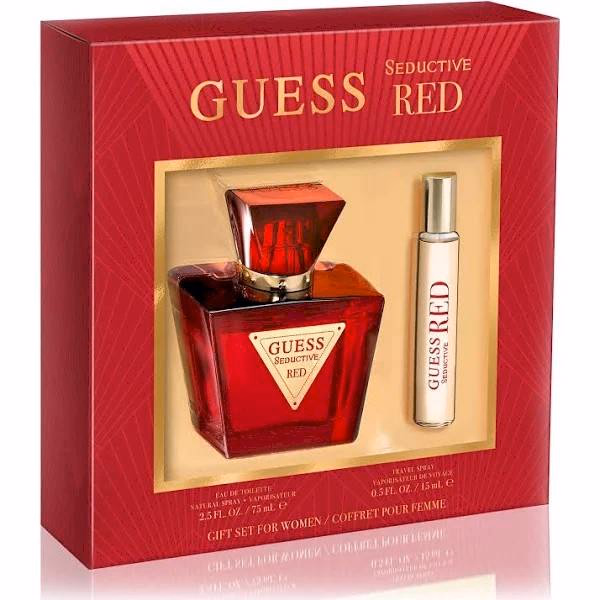 Guess - Seductive Red - Eau De Toilette + Travel Spray - Women Gift Set